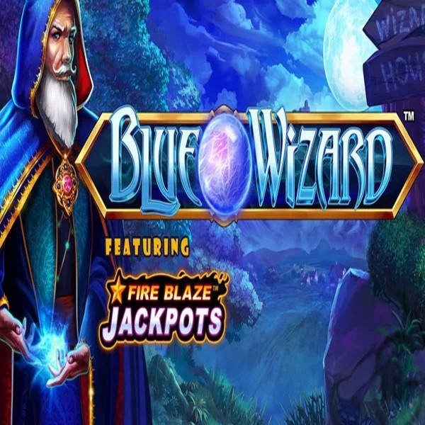 Blue Wizard Fire Blaze Jackpots game by Rarestone Gaming – logo hosted on Spinit Casino