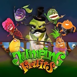Jumping Fruits logo by Wazdan at Spinit Casino