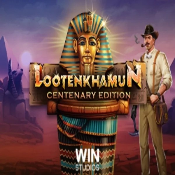 Loot'en Khamun the Dead Sea Scrolls slot logo by Win Studios at Spinit Casino
