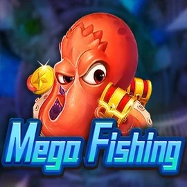 Mega Fishing slot logo by TaDa Gaming at Spinit Casino