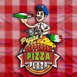 Peppe’s Pepperoni Pizza Plaza online game logo by Pragmatic Play on sspinit.com