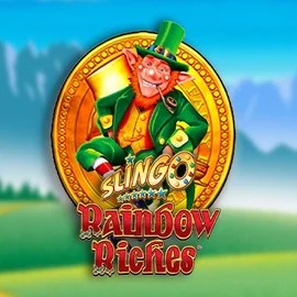 Slingo Rainbow Riches slot visual from Gaming Realms available on sspinit.com